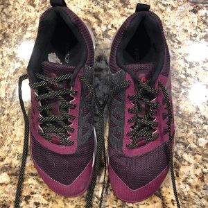 Reebok Women's Burgundy and Black Athletic Shoes